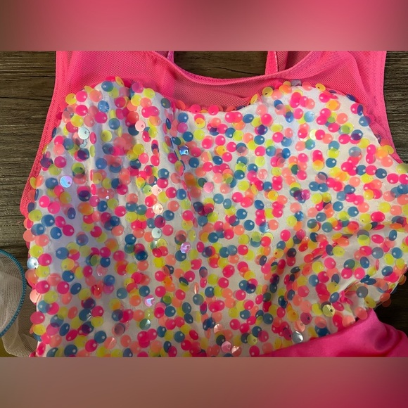 Weissman Colorful Rainbow Confetti Tutu Dress Skirt Size Small C8 - Picture 5 of 7